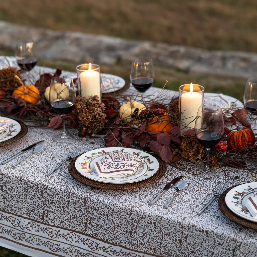 Tapestry Dark Chocolate Tablecloth