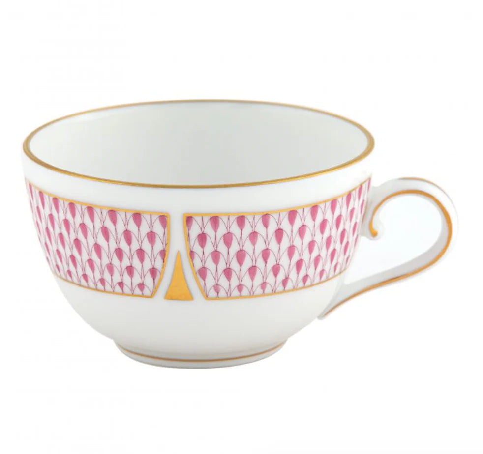 Art Deco Raspberry Teacup