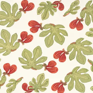 French Tablecloth Fig Red and Green