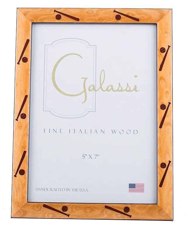 Frame Cashmere Wood W/Baseball 4x6