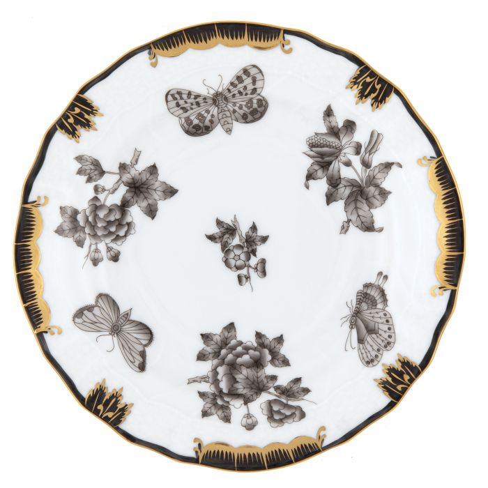 Fortuna Black Salad Plate