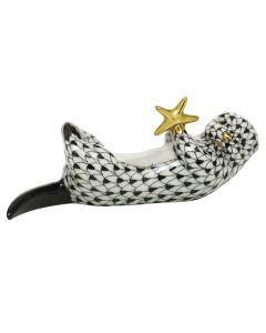 Sea Otter With Starfish 3.75"l X 1.25"h Blue