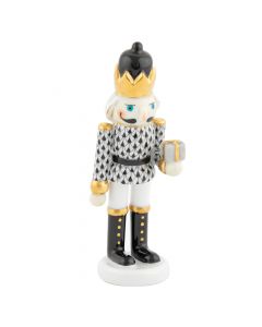 Nutcracker With Gift 1.5"l X 1.25"w X 4.5"h
