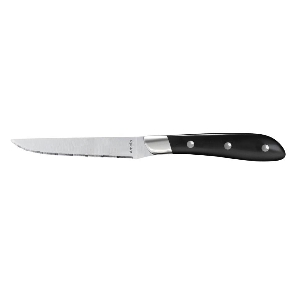 Achille ABS Black Amefa Steak Knives Set/4