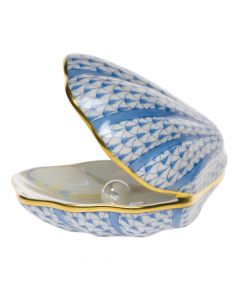 Oyster W/pearl 4"l X 3"h