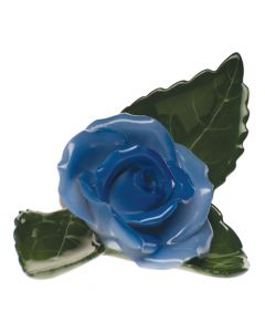 Rose On Leaf 3"l X 2"w