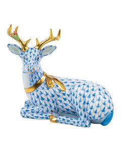 Lying Christmas Deer 4.25"l X 2.75"w X 3.75"h