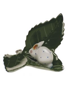 Rabbit On Leaf 3"l X 2"h
