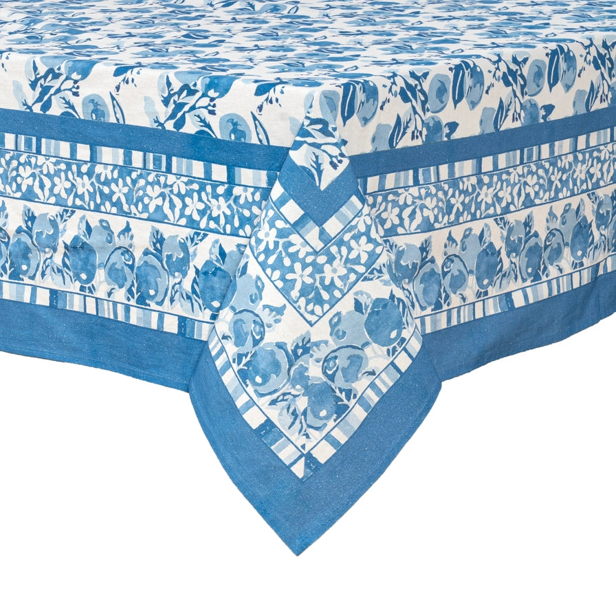 Citron Bleu French Tablecloth