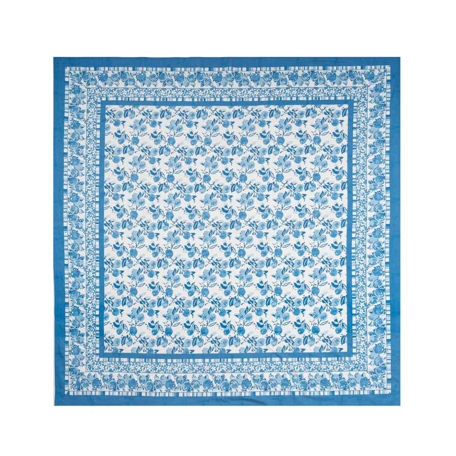 Citron Bleu French Tablecloth