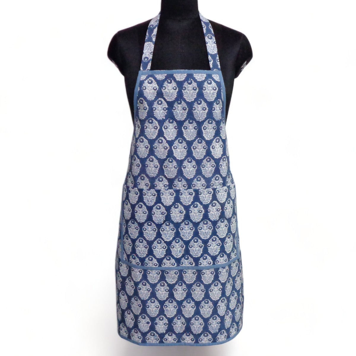 Indian Block-Printed 100% Cotton Apron