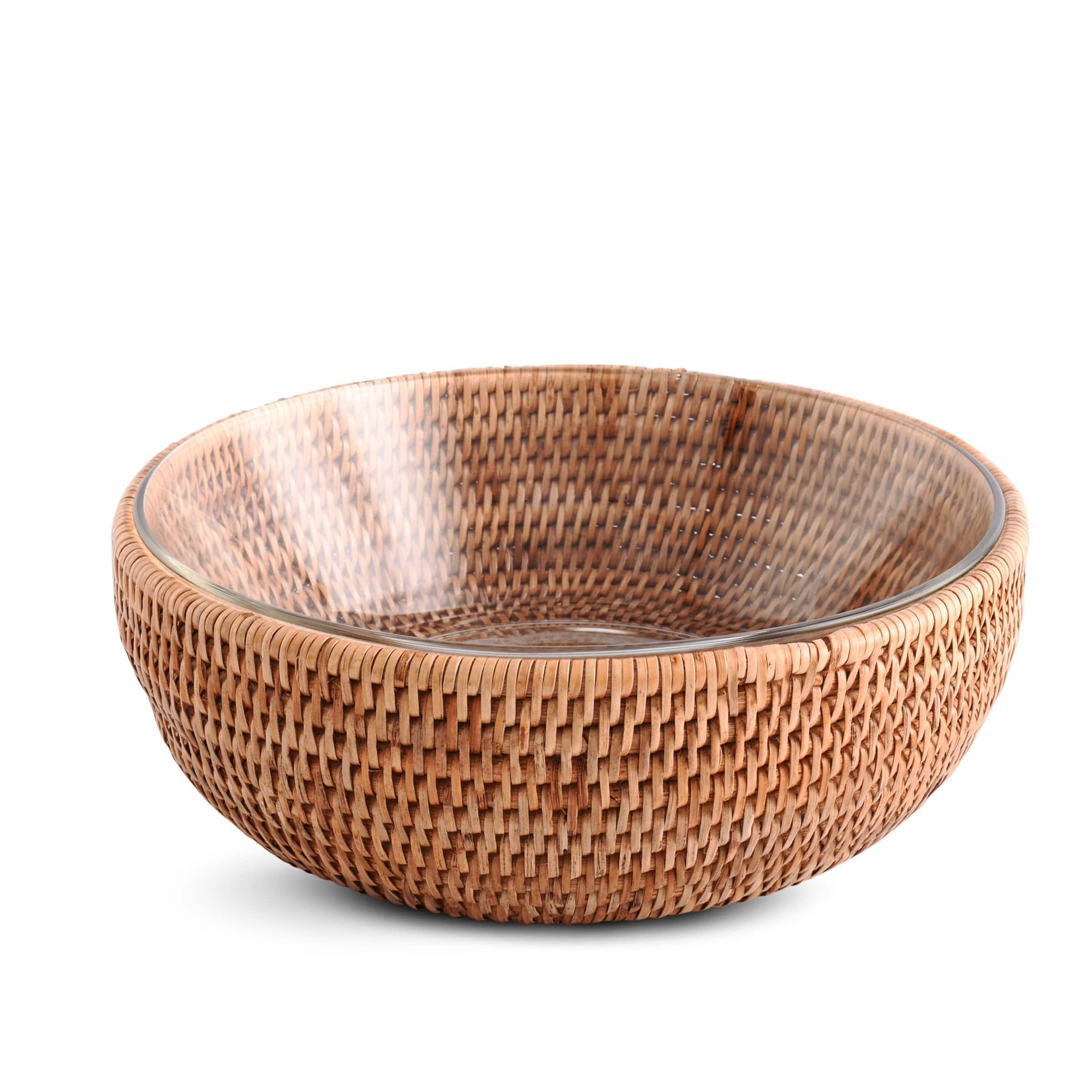 Hand Woven Rattan Serving Bowl