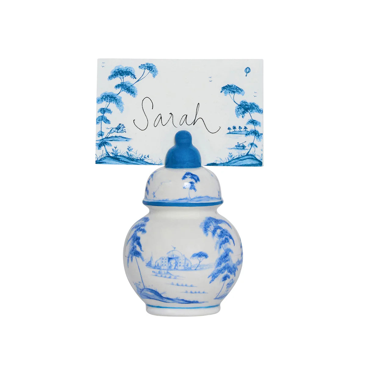 Delft Blue Place Card Holder - Set of 4