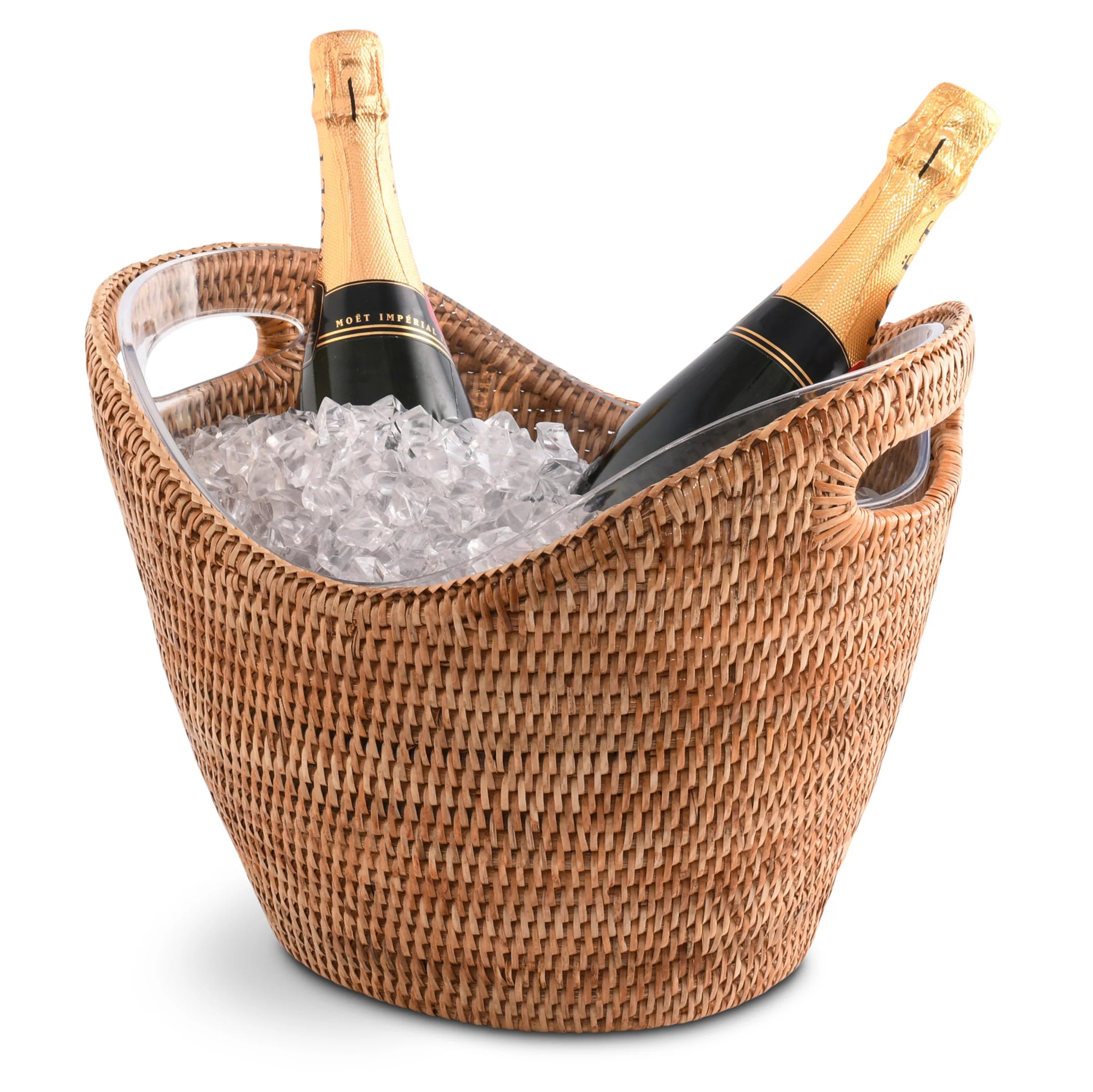 Hand Woven Wicker Rattan Champagne/Ice Tub