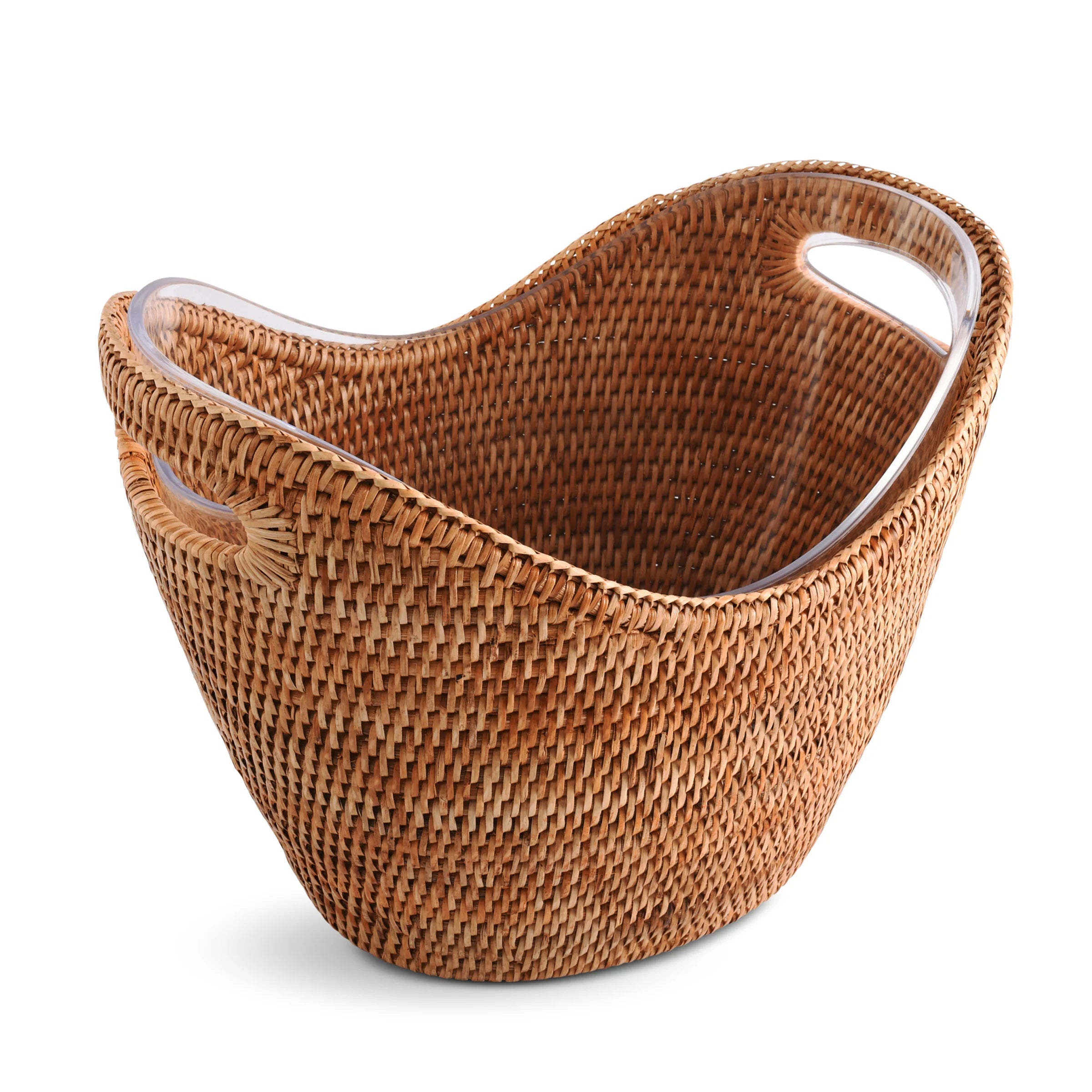 Hand Woven Wicker Rattan Champagne/Ice Tub