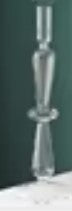 Clarion Candleholders - Clear - Pair