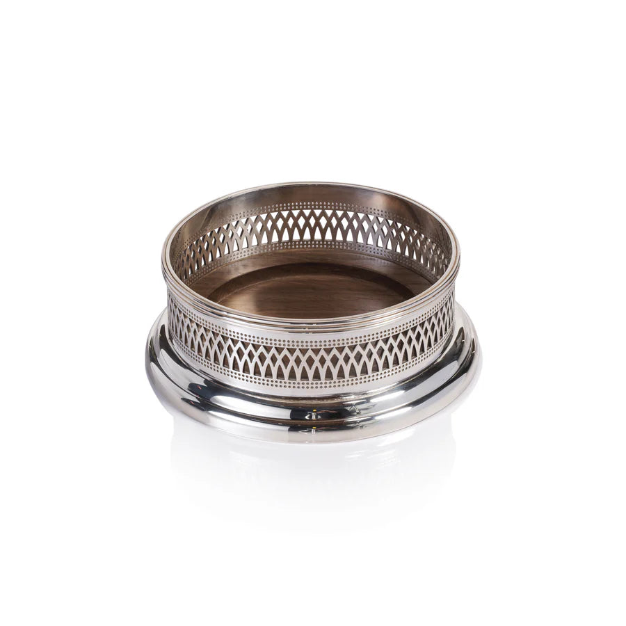 Wine Coaster with Wood Base