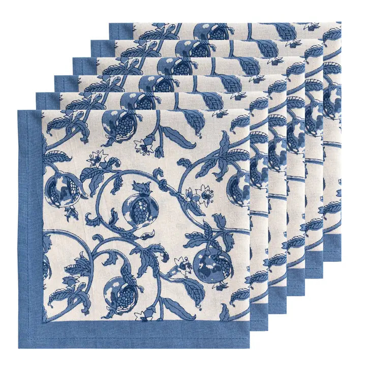 Granada Cornflower Blue Napkins Set of 6