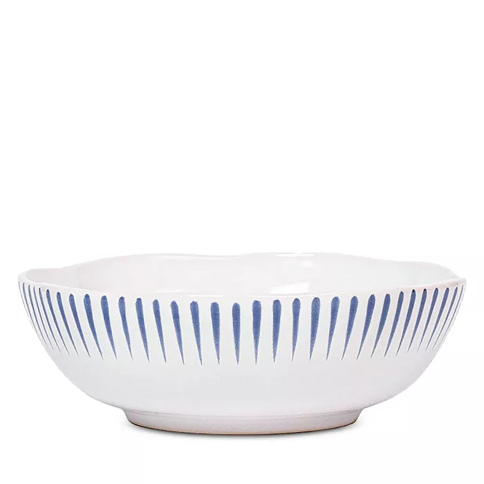 Sitio Stripe Delft Blue Coupe Bowl