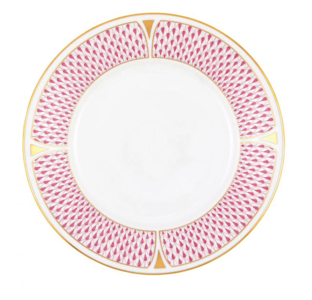 Art Deco Raspberry Dessert Plate