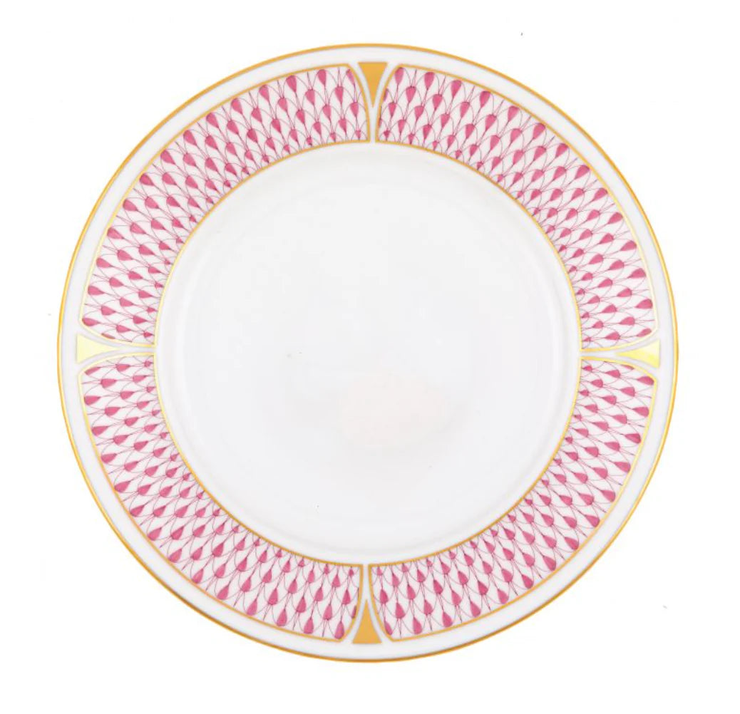 Art Deco Raspberry Salad Plate