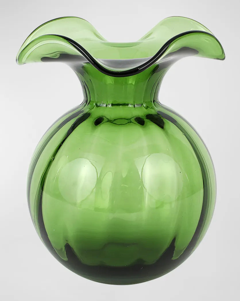 Hibiscus Bud Vase Dark Green