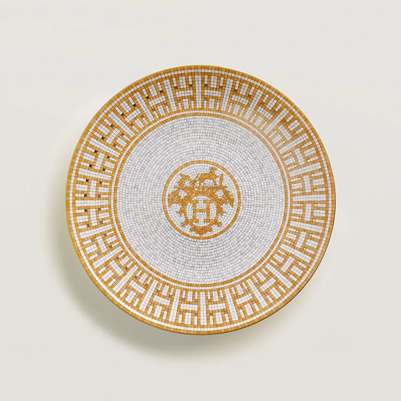 Mosaique Gold Dessert Plate