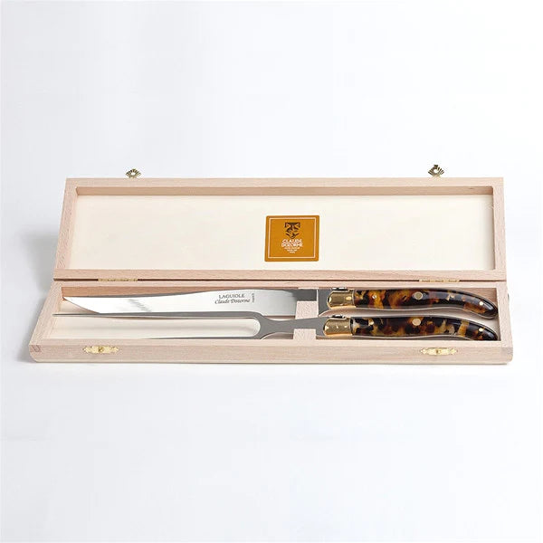 Berlingot Carving Set with fancy handles