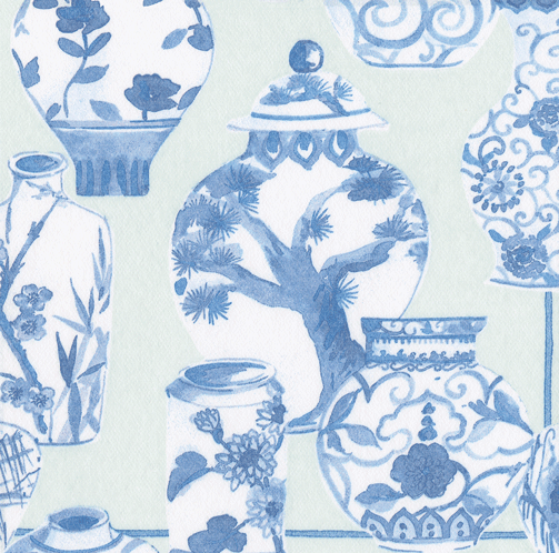 Glazed Porcelain Celadon Napkins