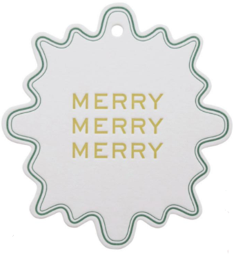 Letterpress Christmas Gift Tags