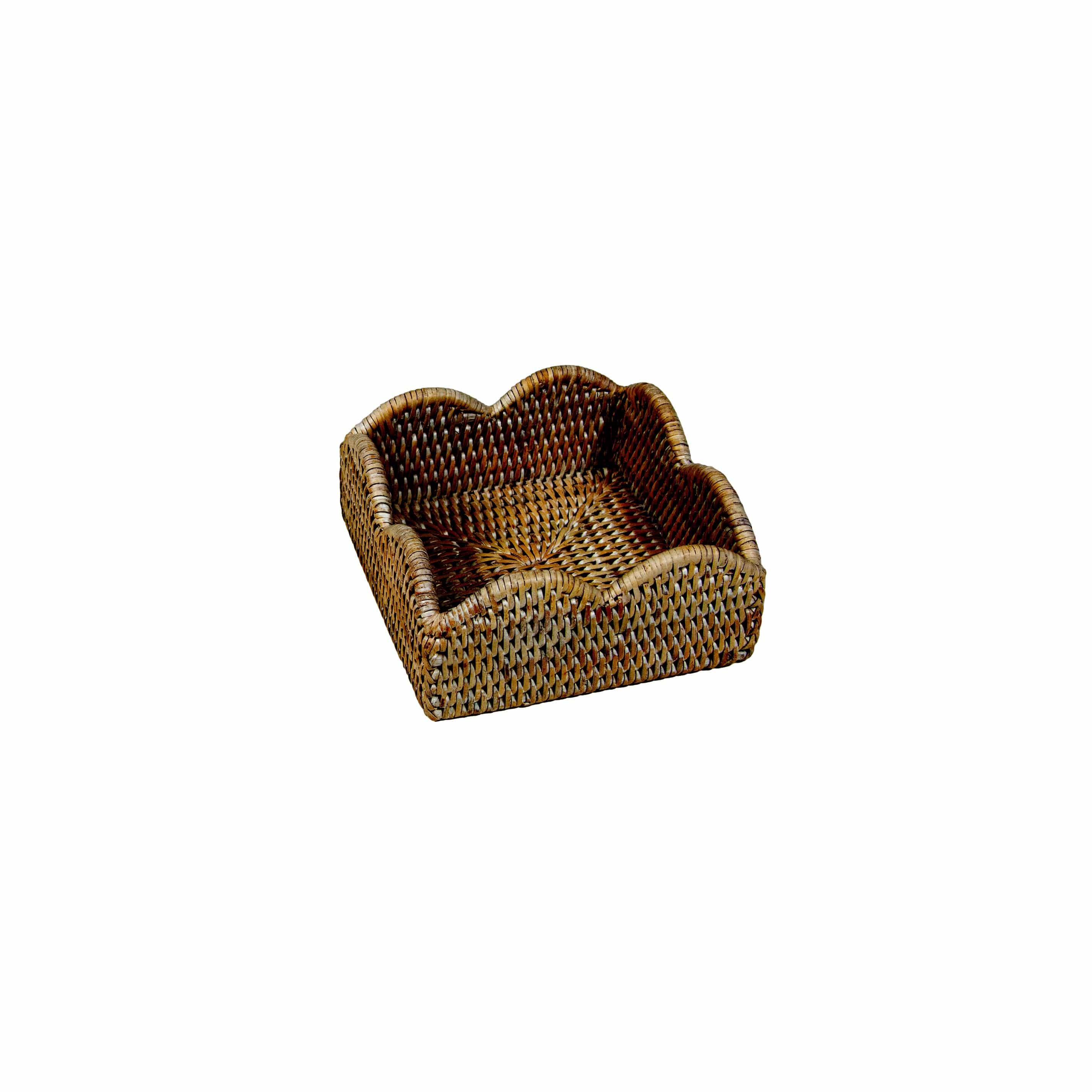 Rattan Scallop Napkin Holder