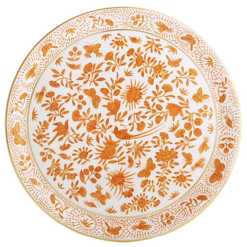 Sacred Bird & Butterfly Service Plate