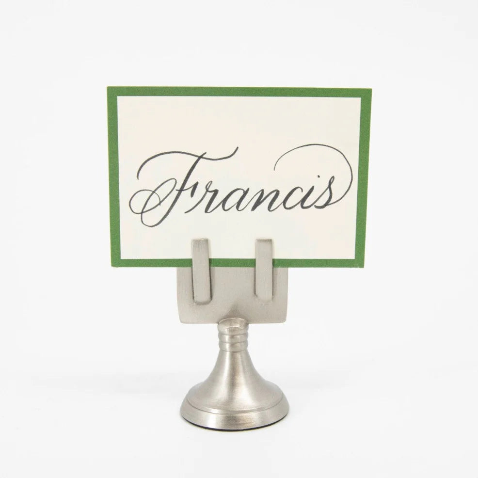 Silver Place Card Holder - Set of 4