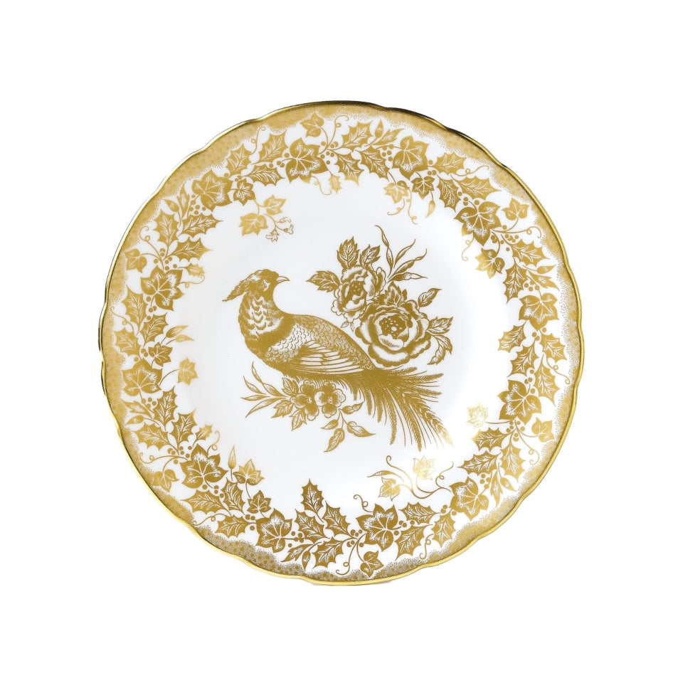 Gold Aves Holiday Accent Plate
