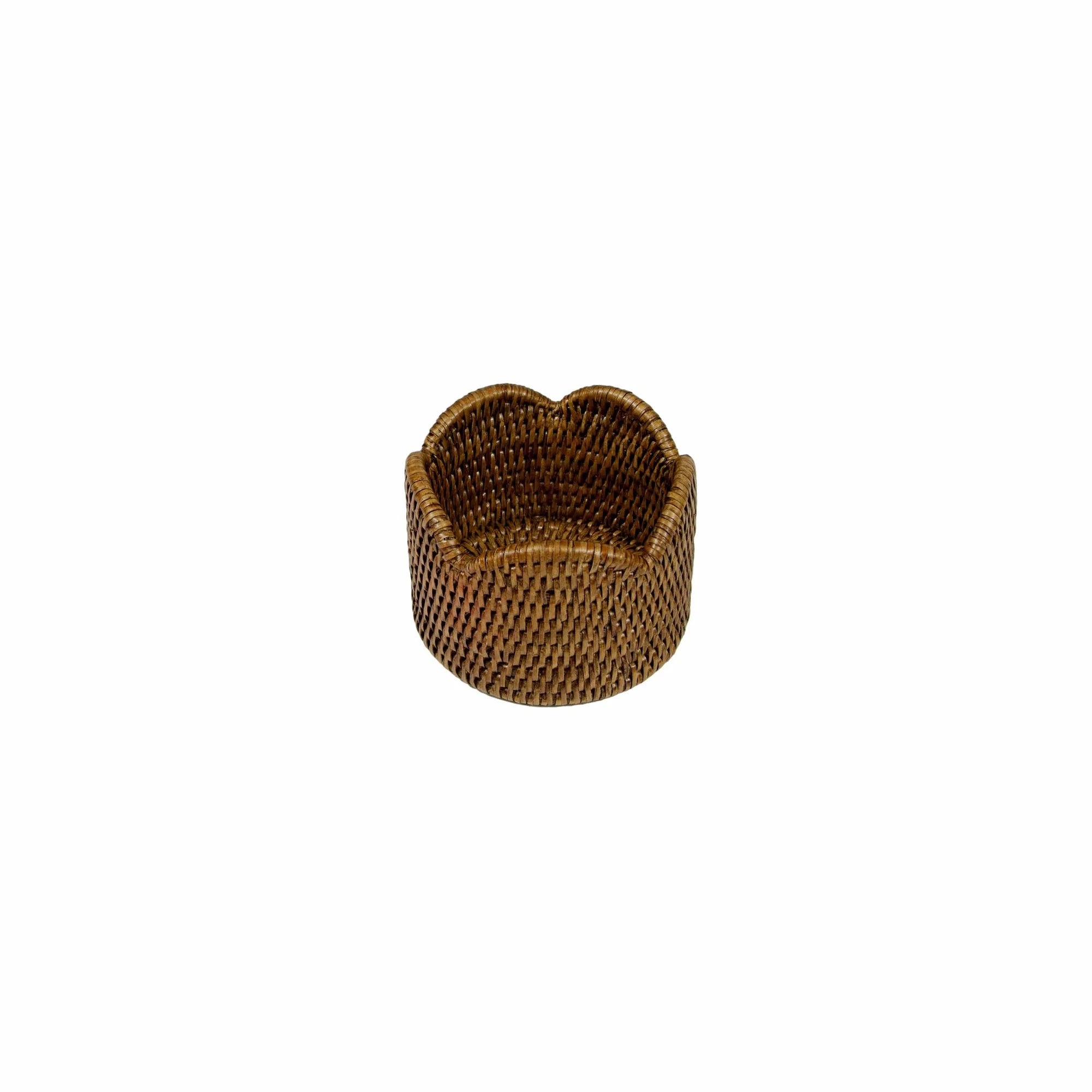 Rattan Scallop Wine Coaster-Natural