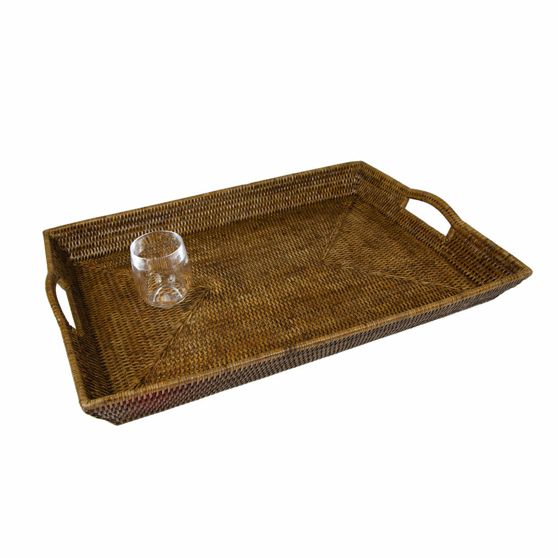 Rattan X-Large Rectangular Tray