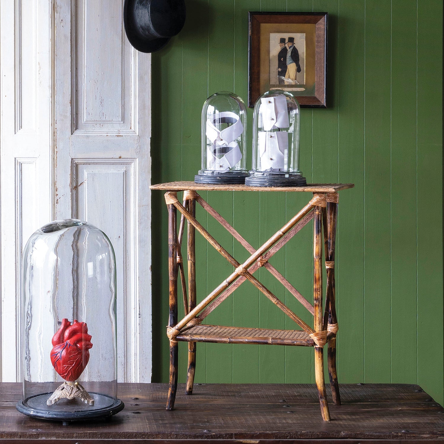 Country House Bamboo Side Table