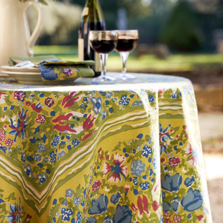 Jardin Blue & Vert Tablecloth