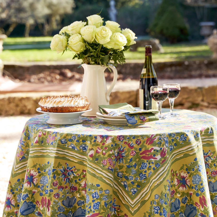 Jardin Blue & Vert Tablecloth