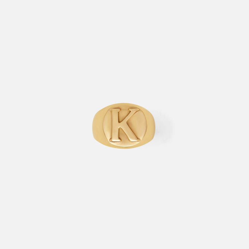 Clark Monogram Napkin Ring "K"