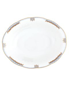 Princess Victoria Light Blue Oval Vegetable Dish