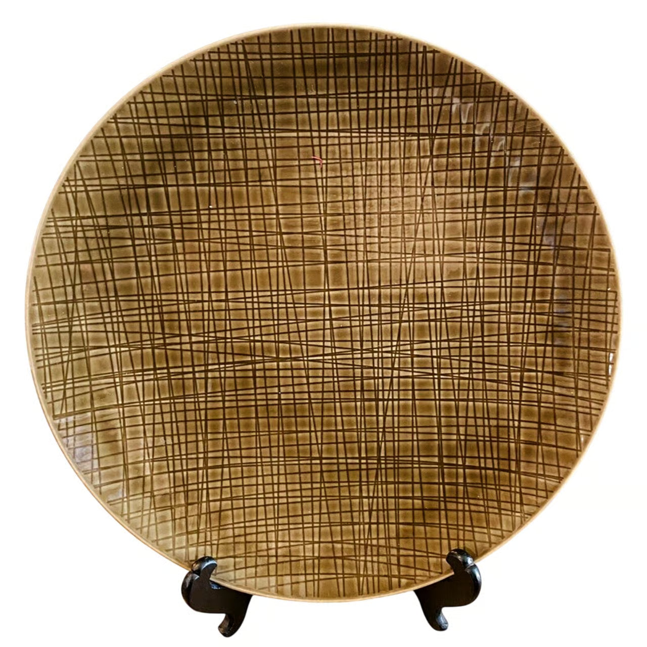 Mesh Salad Plate Walnut