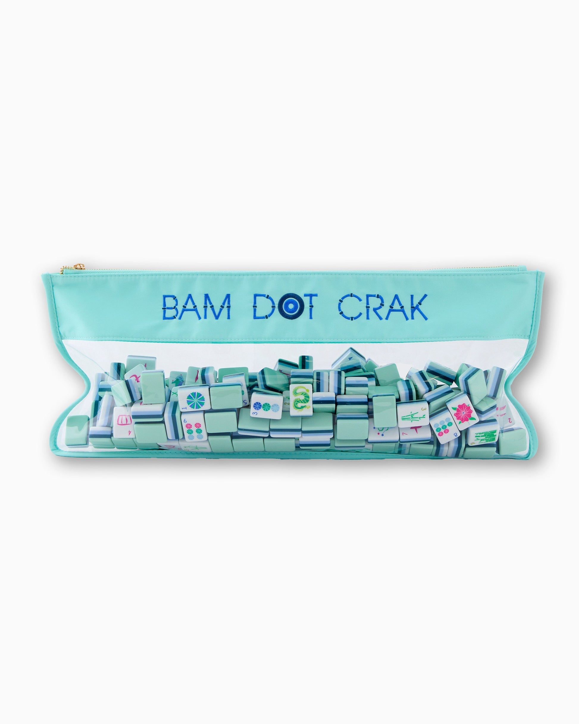 Mint Bam Dot Crak Tile Storage Bag