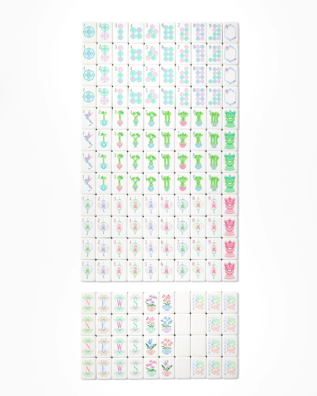 Moonlight Mahjong Tiles