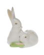 Pair Of Rabbits W/corn 3.25"h