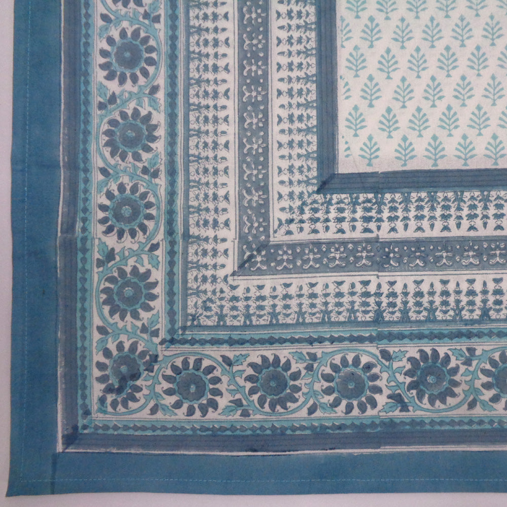 Indian Block Print Tablecloth 180x270cm (8-10 seater)