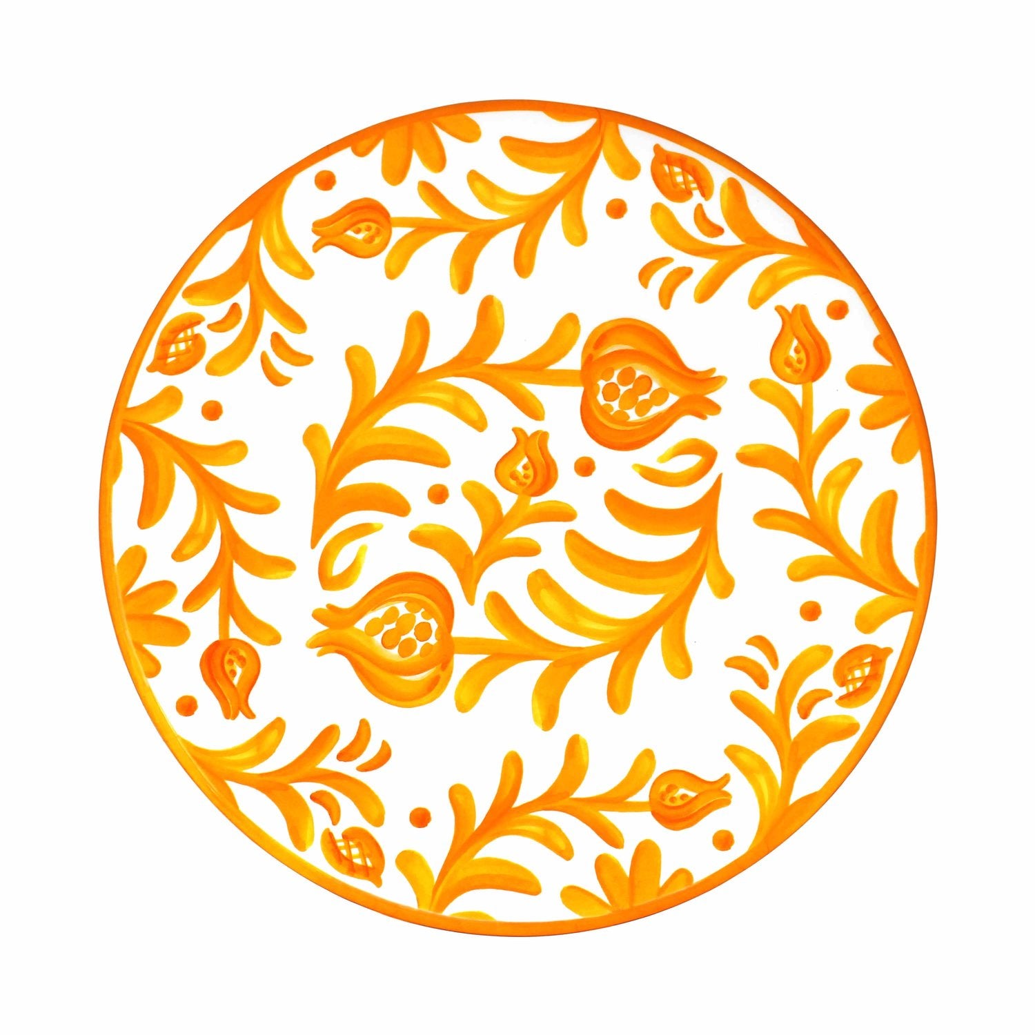 Sicily Orange Melamine Dinner Plate