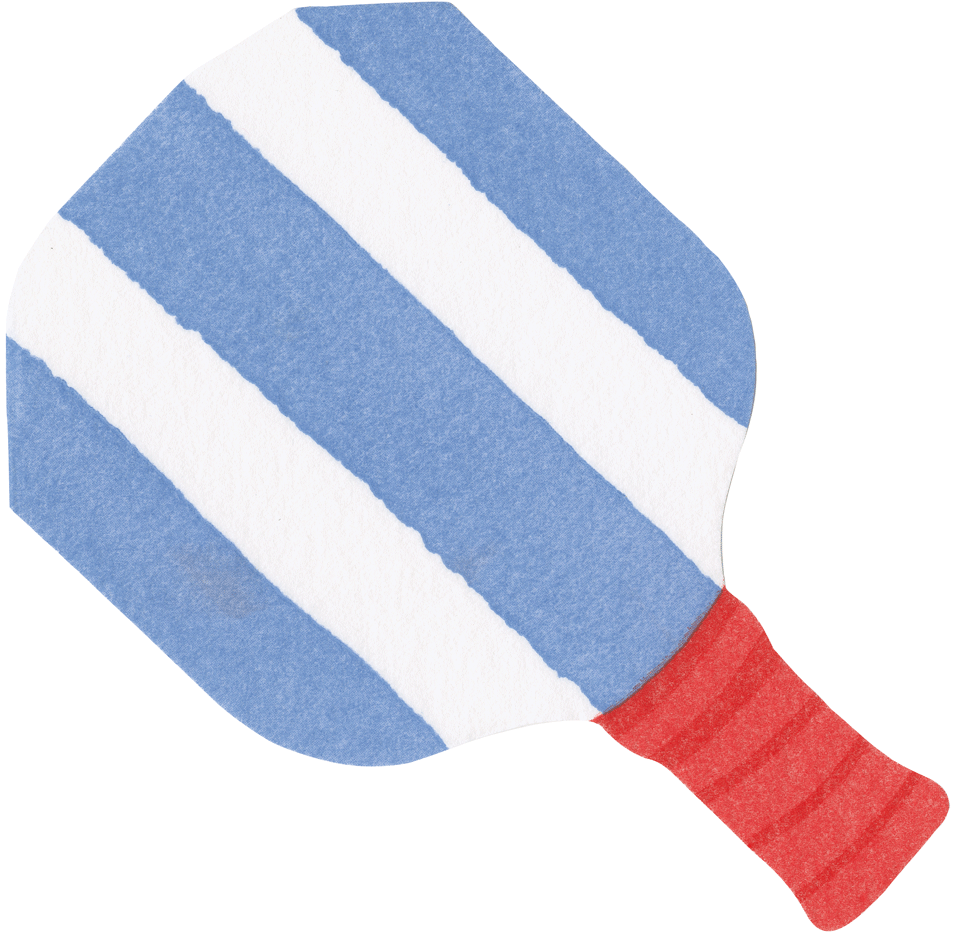 Pickleball Paddle Luncheon Napkin