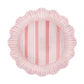 Cabana Stripe melamine dessert/salad plates - Set of 4