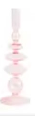 Prima Candleholders - Pink - Pair